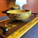 Lightning wooden plate