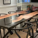 Opaque black table