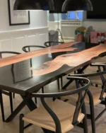 Opaque black table