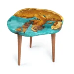 Round turquoise metalic