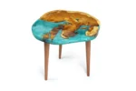 Round turquoise metalic