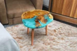 Round turquoise metalic - Image 4